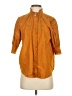 J.Crew 100% Cotton Orange 3/4 Sleeve Button-Down Shirt Size S - photo 1