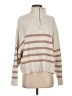 MNG Stripes Tan Pullover Sweater Size S - photo 1