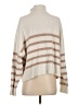 MNG Stripes Tan Pullover Sweater Size S - photo 2
