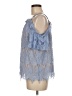 Blue Rain Blue Sleeveless Blouse Size M - photo 5