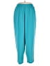 Maggie Sweet 100% Polyester Solid Teal Casual Pants Size 1X - photo 1