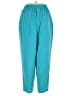 Maggie Sweet 100% Polyester Solid Teal Casual Pants Size 1X - photo 2