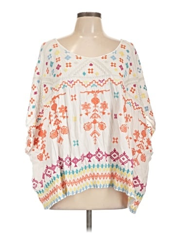 JW Los Angeles 3/4 Sleeve Blouse (view 1)