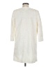 Zara Basic 100% Polyester Ivory Coat Size M - photo 2