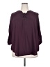 Torrid 100% Polyester Burgundy 3/4 Sleeve Blouse Size 2X Plus (2) - photo 1