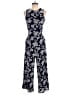 MICHAEL Michael Kors 100% Polyester Paisley Blue Jumpsuit Size 00 - photo 1