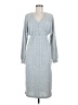 Shein Chevron-herringbone Gray Casual Dress Size 6 - photo 1