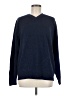 Marks & Spencer 100% Wool/laine Solid Blue Wool Pullover Sweater Size M - photo 1
