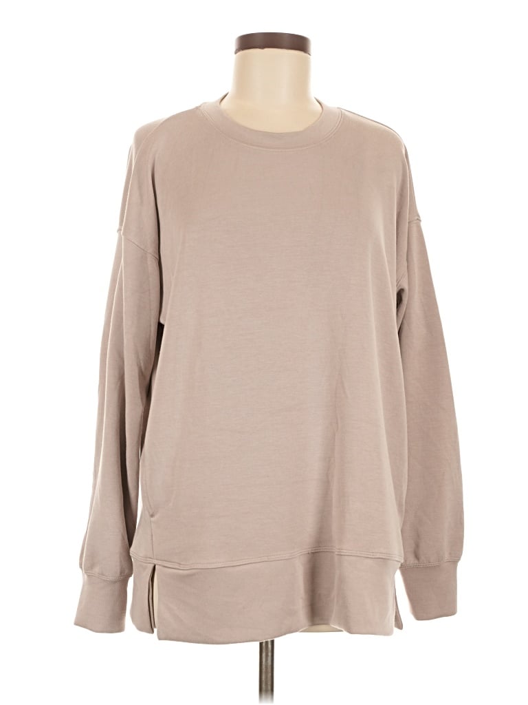 Pre-owned Sage Collective Sweatshirt In Tan