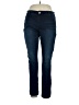 Inc Denim Solid Blue Jeans Size 16 - photo 1