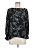 T Tahari Black Long Sleeve Blouse Size M - photo 1