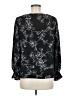 T Tahari Black Long Sleeve Blouse Size M - photo 2