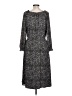 Talbots Animal Print Black Casual Dress Size L - photo 2