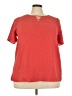 Naif 100% Polyester Red Short Sleeve Top Size 3X - photo 1