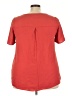 Naif 100% Polyester Red Short Sleeve Top Size 3X - photo 2