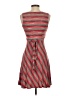 Alya Stripes Brown Cocktail Dress Size XS - photo 2