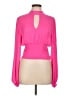 Steve Madden 100% Polyester Pink Long Sleeve Blouse Size L - photo 1