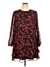 MSK 100% Polyester Floral Black Casual Dress Size XL - photo 1