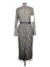 Mac Duggal 100% Polyester Silver Cocktail Dress Size 12 - photo 2