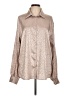 By Egreis Animal Print Tan Long Sleeve Blouse Size L - photo 1