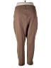 Rafaella Solid Brown Casual Pants Size 3X - photo 2