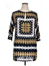 Zara Basic 100% Viscose Print Blue Casual Dress Size XL - photo 1