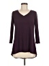 Le Lis Floral Burgundy 3/4 Sleeve Top Size M - photo 1