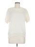 Unbranded 100% Polyester Ivory Short Sleeve Top Size M - photo 1
