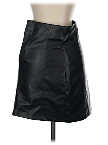 Zara Faux Leather Skirt (view 2)
