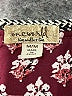 One World Burgundy Short Sleeve Blouse Size M - photo 7