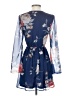 B.O.G Collective 100% Polyester Floral Blue Casual Dress Size XS - photo 2