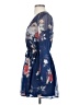 B.O.G Collective 100% Polyester Floral Blue Casual Dress Size XS - photo 5