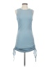 BTFBM Solid Blue Casual Dress Size S - photo 1