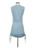 BTFBM Solid Blue Casual Dress Size S - photo 2