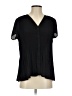 Pleione 100% Polyester Black Short Sleeve Blouse Size XS - photo 1