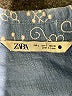 Zara Paisley Blue 3/4 Sleeve Button-Down Shirt Size S - photo 7