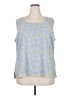 Draper's & Damon's 100% Polyester Blue Sleeveless Blouse Size 2X - photo 1