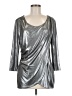 Avon Metallic Silver 3/4 Sleeve Top Size M - photo 1