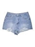 Cali1850 Stars Blue Denim Shorts Size 7 - photo 1