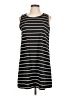 Unbranded 100% Polyester Stripes Black Casual Dress Size L - photo 1