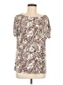 C established 1946 Brown Short Sleeve Blouse Size M - photo 1