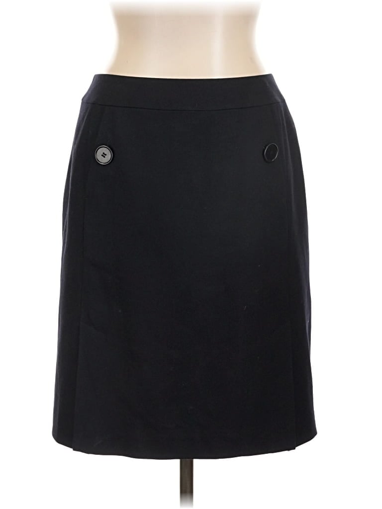 Pre-owned Talbots Wool Skirt In Black