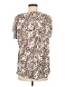 C established 1946 Brown Short Sleeve Blouse Size M - photo 2