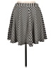 Torrid Stripes Black Casual Skirt Size Lg Plus (0) - photo 2