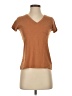 Max Studio 100% Cotton Brown Short Sleeve T-Shirt Size S - photo 1