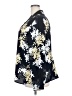 Emma James 100% Polyester Floral Black Long Sleeve Blouse Size 20w - photo 5