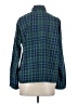 LA Hearts Plaid Green Long Sleeve Blouse Size S - photo 2