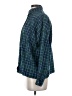LA Hearts Plaid Green Long Sleeve Blouse Size S - photo 5