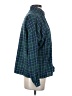 LA Hearts Plaid Green Long Sleeve Blouse Size S - photo 4