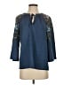 Olivia & Martin 100% Polyester Blue 3/4 Sleeve Blouse Size S - photo 1